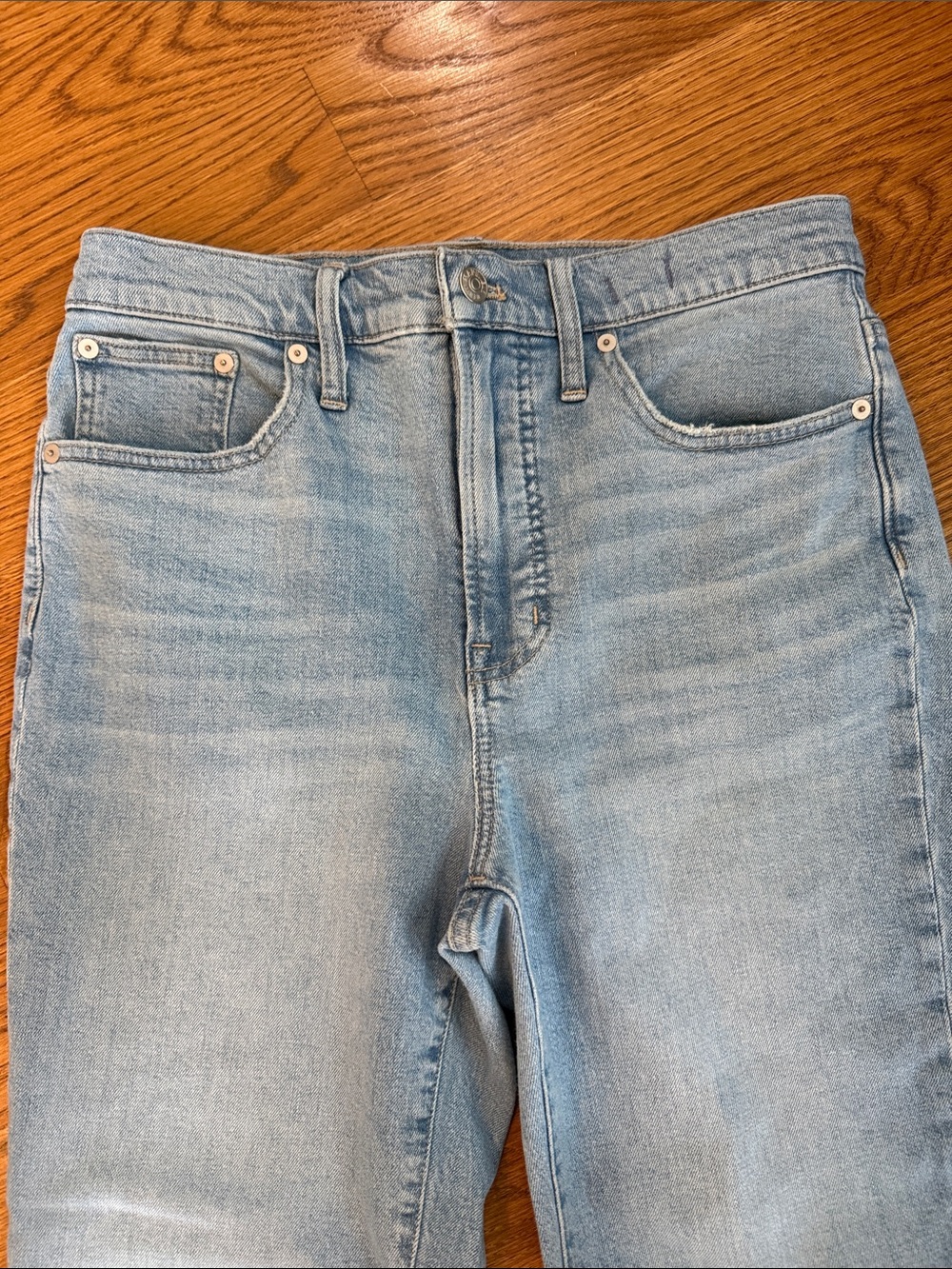 Madewell The Perfect Vintage High Rise Straight Jeans Raw Hem 29 - Picture 3 of 13